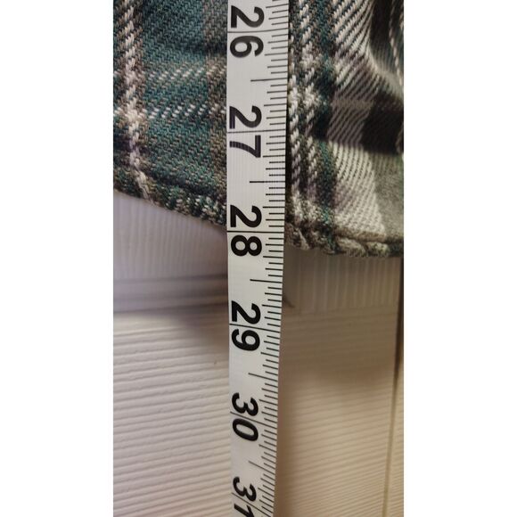 Vintage Big Mac Large Men's Green Plaid Long Sleeve Work Shirt - Picture 4 of 6